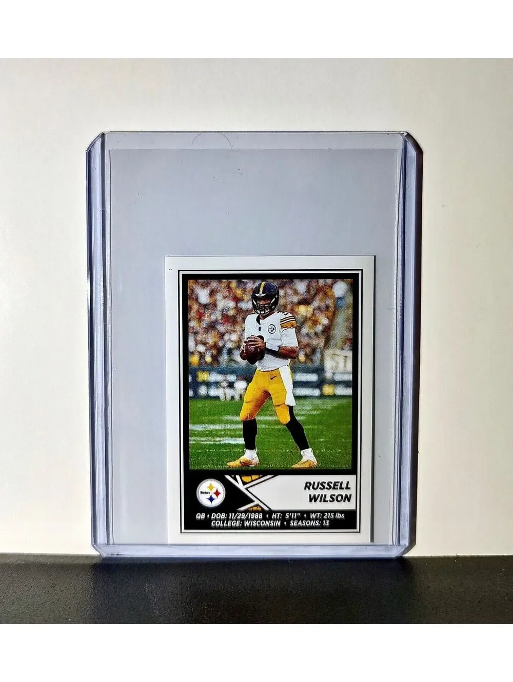 Russell Wilson 2024 Panini NFL Sticker #155 Pittsburgh Steelers
